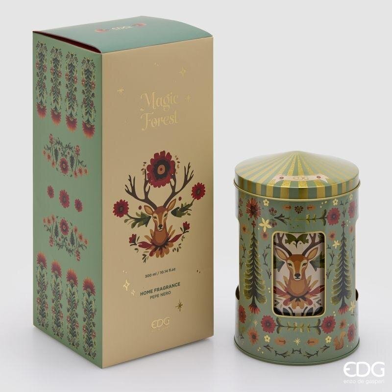EDG Enzo De Gasperi Raumduft Flasche Schmuckschatulle Spieluhr Black Pepper 300 ml – Weihnachtsgeschenkidee