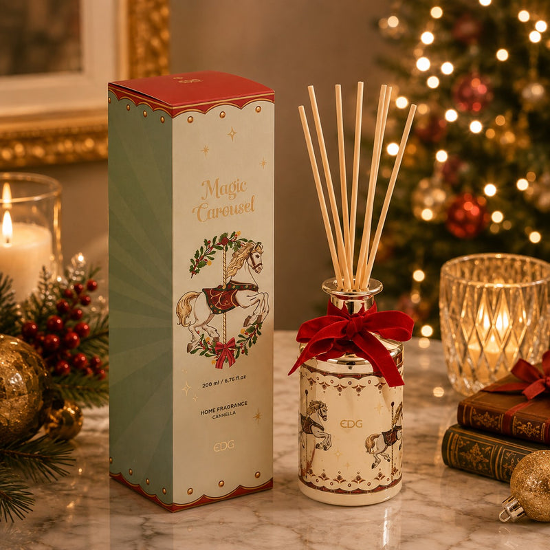 EDG Enzo De Gasperi Raumduft Weihnachtszeit Flasche 200 ml H15 Ø8 cm Zimt – Raumduft