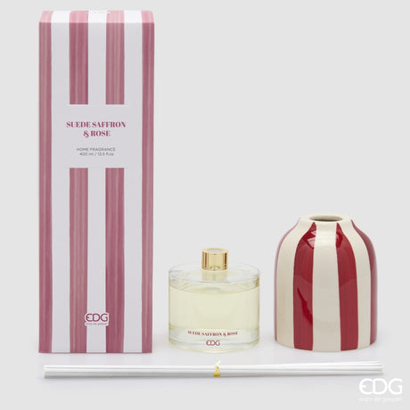 EDG Enzo De Gasperi Raumduft Flasche Streifen Safran und Rose 200 ml – Raumduft