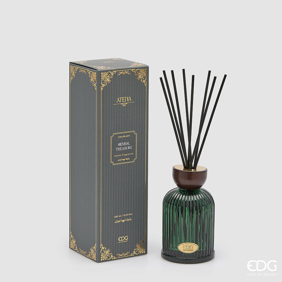 EDG Enzo De Gasperi Raumduft Flasche Atena Herbal Treasure 460 ml H16 Ø9 cm – Raumduft