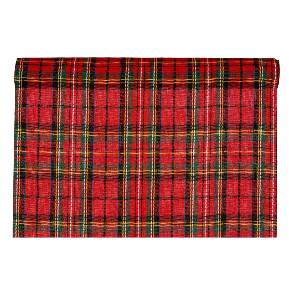 Piovaccari Runner Aberdeen Rot 28 cm x 2,5 m – Dekorativer Weihnachts-Tischläufer für Tisch, Tischdeko und Weihnachtsdekoration