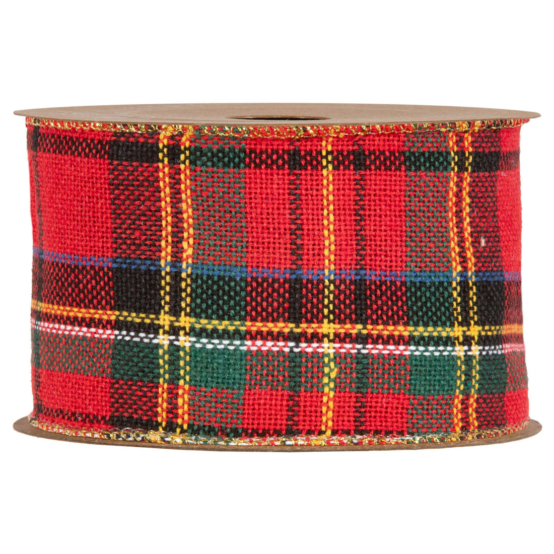 Piovaccari Band Aberdeen Rot 63 mm x 10 m – Dekoratives Weihnachtsband für Weihnachtsbaum, Schleifen, Geschenkpakete und Weihnachtsdekoration