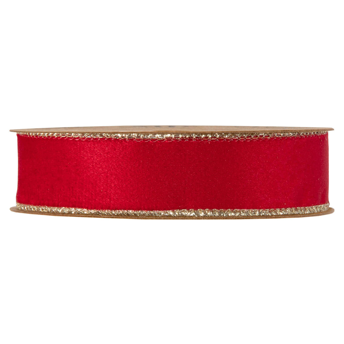 Piovaccari Nastro Velvet Embrace Rosso 25 mm x 10 m – Nastro in Velluto per Albero di Natale, Fiocchi, Pacchi Regalo e Addobbi Natalizi