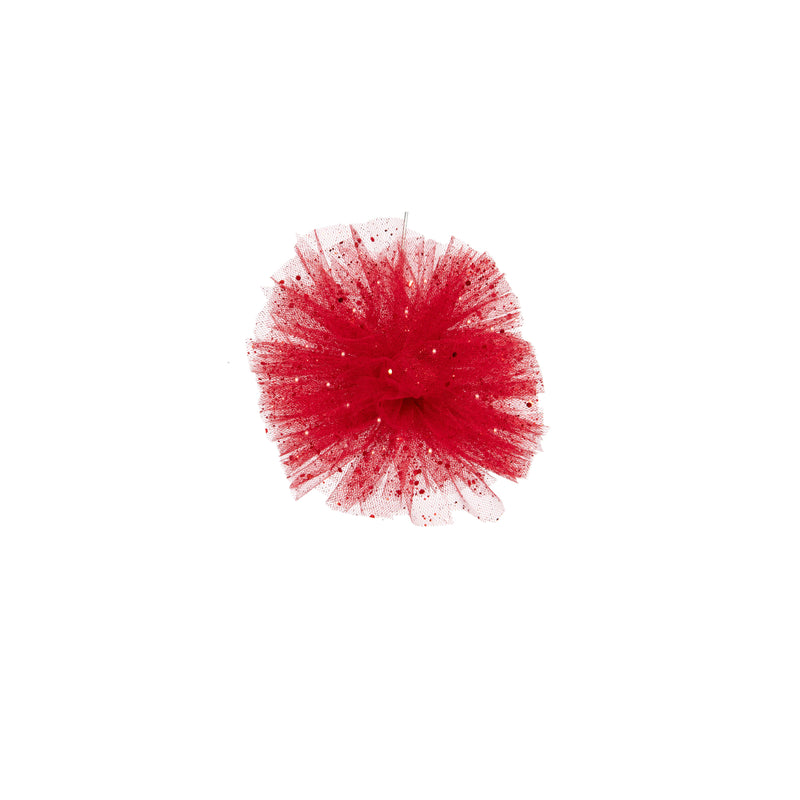 Piovaccari Pon Pon Rot Ø16 cm – Weihnachtsdekoration für den Weihnachtsbaum, Schmuck, Feste und dekorative Arrangements