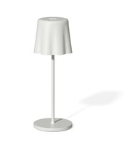 Fade Tischleuchte Aladina Led Aufladbar H 30 Cm D 11 Cm Kabellos Dimmbar Weiß