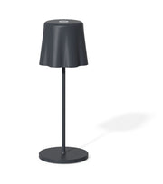 Fade Tischleuchte Aladina LED wiederaufladbar H 30 cm D 11 cm Wireless dimmbar Anthrazit