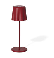 Fade Tischleuchte Aladina Led Aufladbar H 30 Cm D 11 Cm Wireless Dimmbar Rot