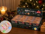 Weihnachtslichterkette 20 Micro-LEDs RGB 2 m 3 x AA PVC-Box