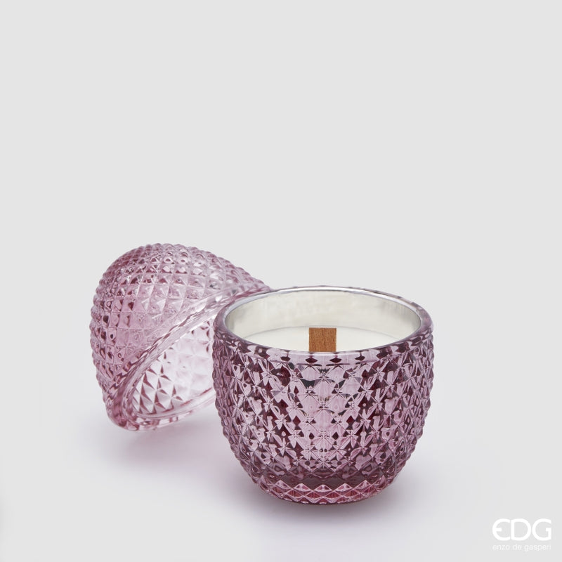 EDG Enzo De Gasperi Kerze Ei mit Duft H 12 cm D 8 cm Pfingstrose & schwarze Johannisbeere