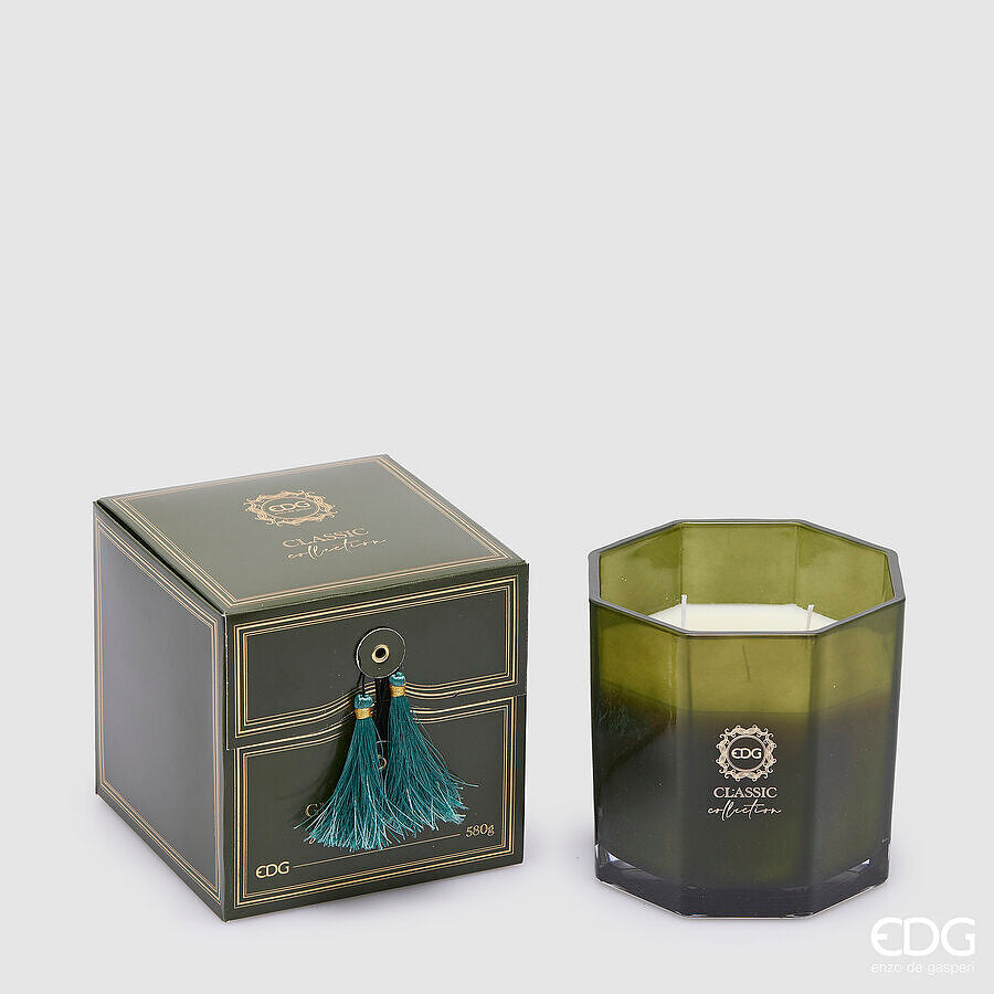 EDG Enzo De Gasperi Duftkerze Classic H 13 cm D 13 cm Green Utopia