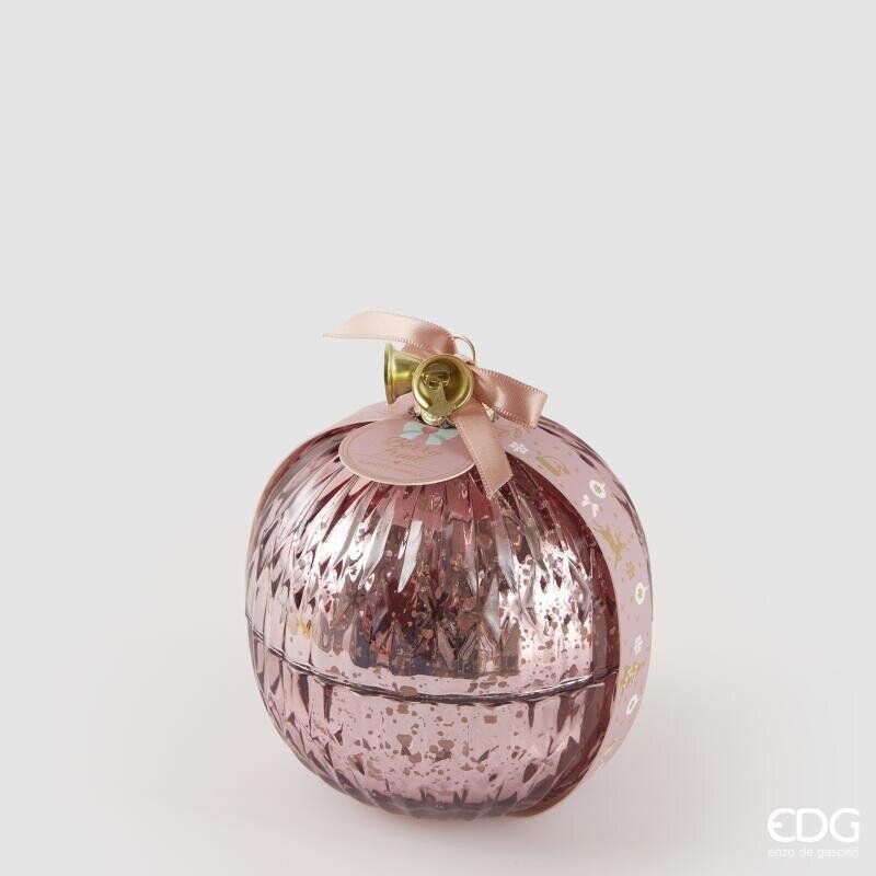 Edg Enzo De Gasperi Duftkerze Kugel Rosa Waldfrüchte Ø11 cm 12 Stunden Weiße Schachtel – Wohnungsdekoration