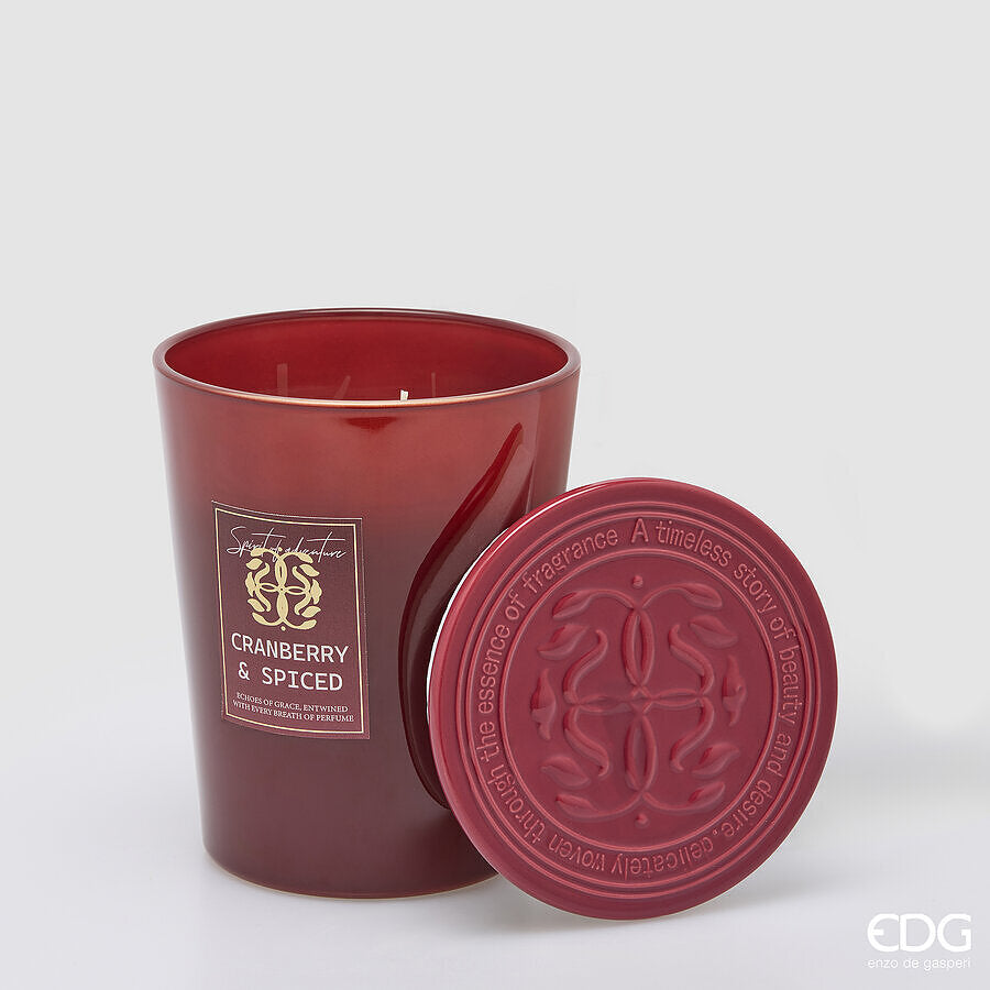 EDG Enzo De Gasperi Duftkerze Symbol Honeyed Apple Cider H16 Ø13 cm – Weihnachtsgeschenk-Idee