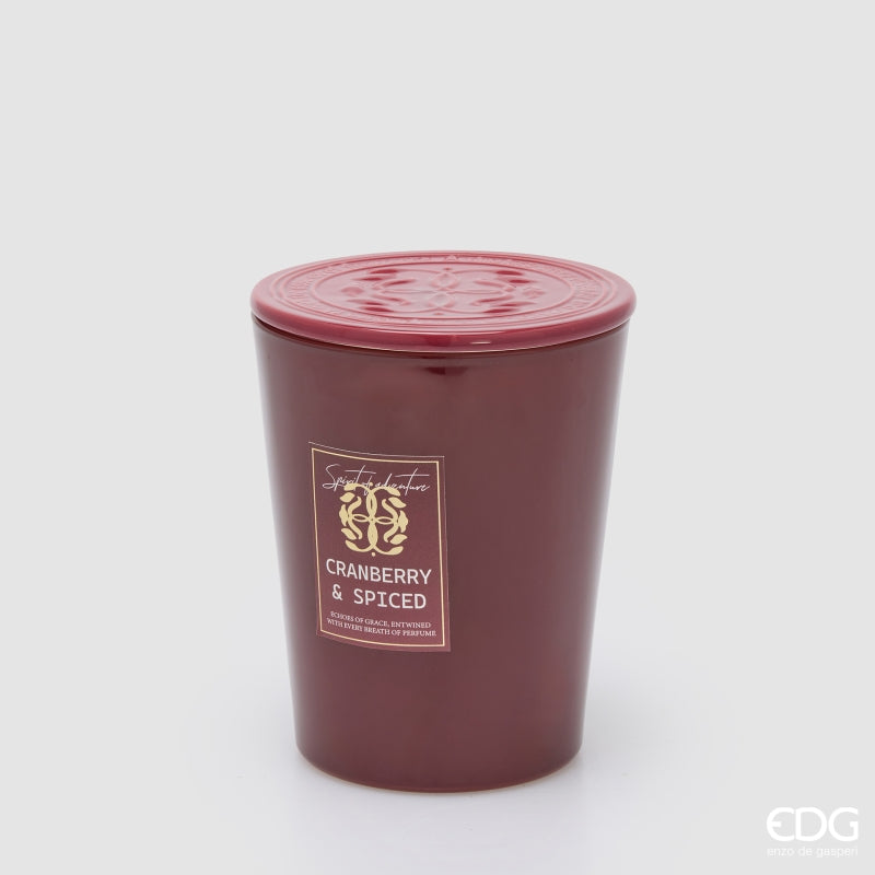 EDG Enzo De Gasperi Duftkerze Symbol Honeyed Apple Cider H16 Ø13 cm – Weihnachtsgeschenk-Idee