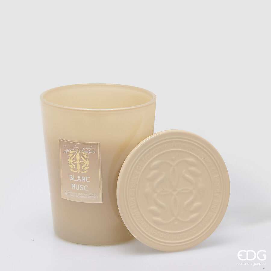 EDG Enzo De Gasperi Kerze Symbol Duftkerze White Musk H16 Ø13 cm – Weihnachtsgeschenkidee
