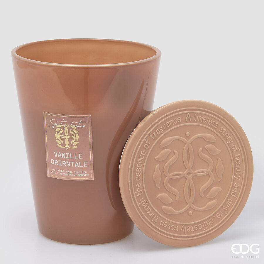 EDG Enzo De Gasperi Kerze Symbol Duftkerze Cardamom Snaps H23 Ø18,5 cm – Weihnachtsgeschenkidee