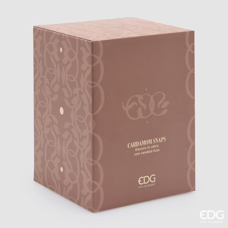 EDG Enzo De Gasperi Kerze Symbol Duftkerze Cardamom Snaps H23 Ø18,5 cm – Weihnachtsgeschenkidee