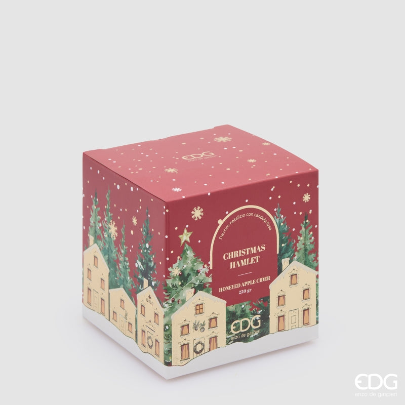 EDG Enzo De Gasperi Candela Noel Profumata Sidro di Mela e Miele H10 Ø10 cm – Candela Natalizia