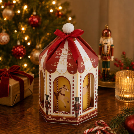 EDG Enzo De Gasperi Weihnachtskerze Karussell Duftkerze Honeyed Apple Cider – Weihnachtsdeko