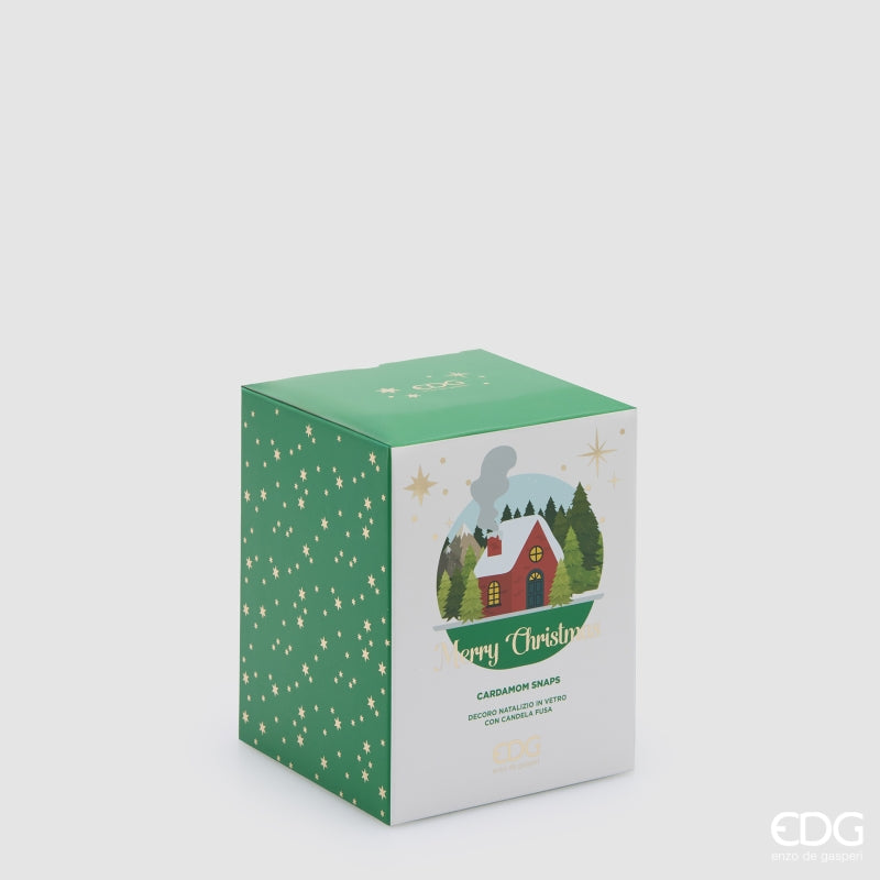 EDG Enzo De Gasperi Duftkerze Weihnachtlich Kuppel Cardamom Snaps H12,5 Ø10 cm – Weihnachtsdeko