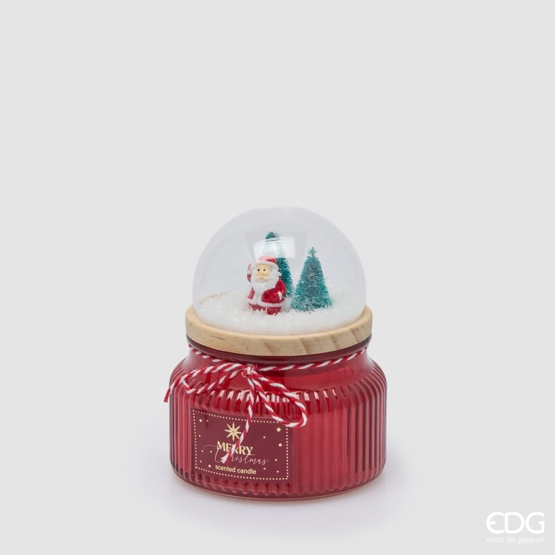 EDG Enzo De Gasperi Weihnachtskerze Kuppel Duftkerze Honeyed Apple Cider H12,5 Ø10 cm – Weihnachtskerze