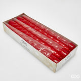 EDG Enzo De Gasperi Kerze Stelo Twist H 23 Cm D 22 Mm Cf 10 Stk Rot