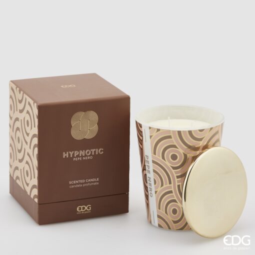 EDG Enzo De Gasperi Kerze Hypnotic mit Deckel H12 Schwarzer Pfeffer
