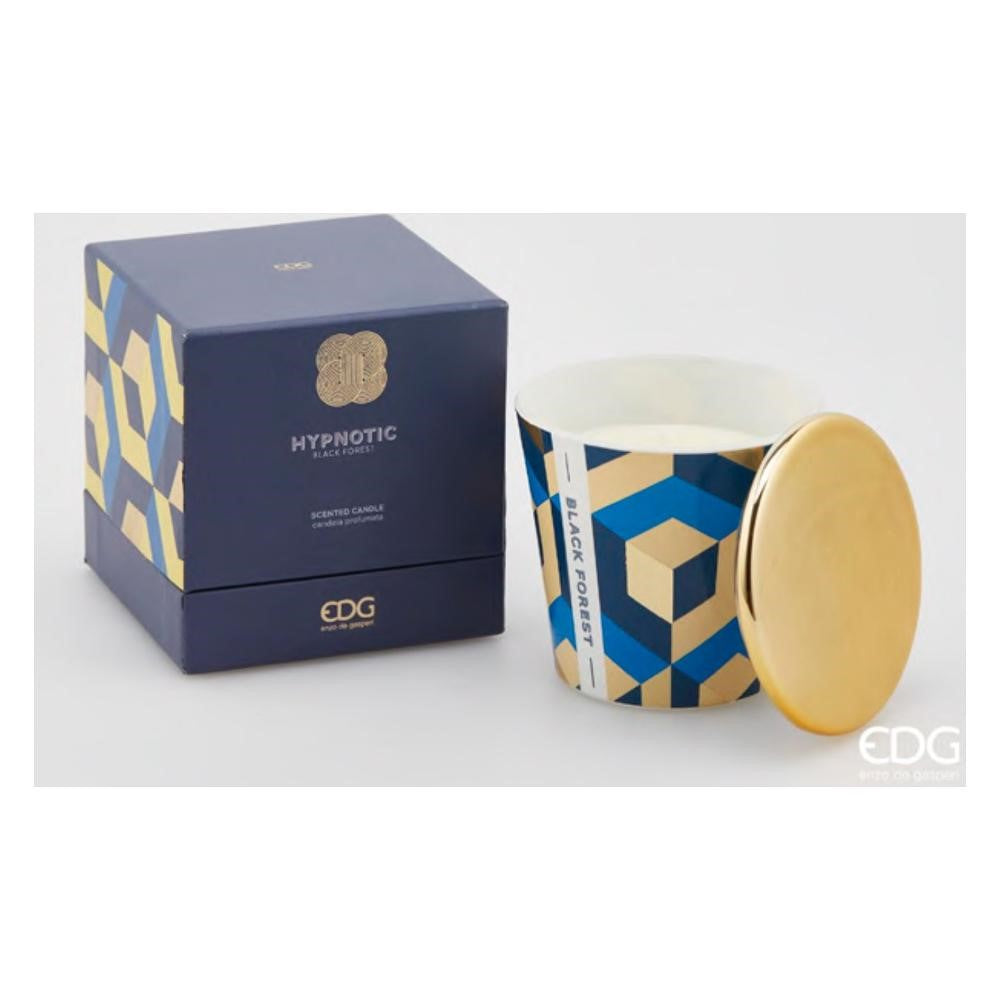 EDG Enzo De Gasperi Kerze Hypnotic mit Deckel H9 Black Forest