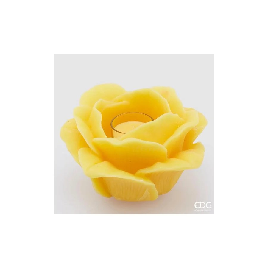 EDG Enzo De Gasperi Kerze Rose Giant H17,5 D25,5 Gelb