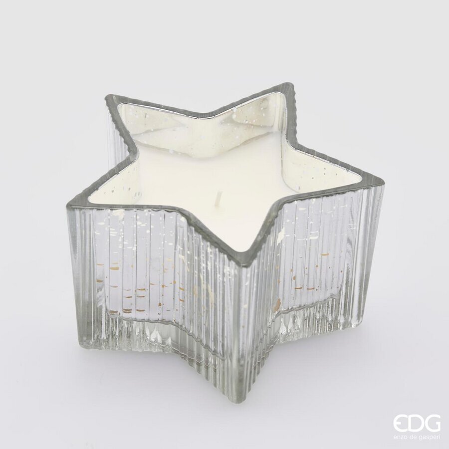 EDG Enzo De Gasperi Kerze Stern H 8 Cm D 13,5 Cm Vanille Geschenkbox