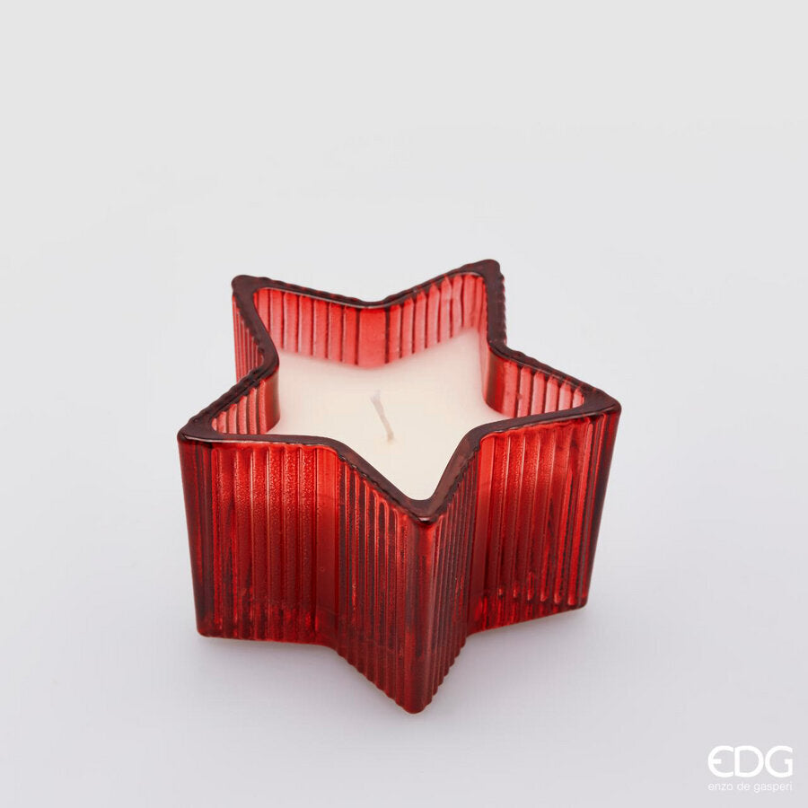 EDG Enzo De Gasperi Kerze Stern H 6,5 Cm D 10,5 Cm Princess of the Night Geschenkkarton