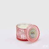 EDG Enzo De Gasperi Kerze Crystal New + Geschenkbox H10,5 D11 Rose