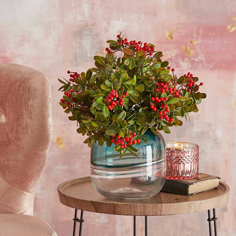 EDG Enzo De Gasperi Kerze Crystal New + Geschenkbox H10,5 D11 Rose