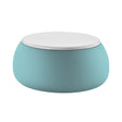 plust plust t ball tavolino contenitore con piano acquamarina