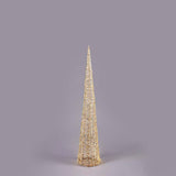 EDG Enzo De Gasperi Albero di Natale Led Stripes Cono 1800 MicroLed H 180 Cm D 34 Cm Oro