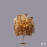 EDG Enzo De Gasperi Weihnachtsbaum LED Fransen 600 Mikroled H 150 cm D 90 cm Champagne