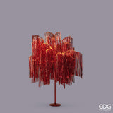 EDG Enzo De Gasperi LED Weihnachtsbaum Fransen 600 Mikroled H 150 Cm D 90 Cm Rot