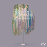 EDG Enzo De Gasperi Albero di Natale Led Frange 1.500 Microled H 250 Cm D 160 Cm Natural