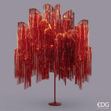 EDG Enzo De Gasperi Weihnachtsbaum Led Fransen 2.160 Microled H 300 Cm D 160 Cm Rot