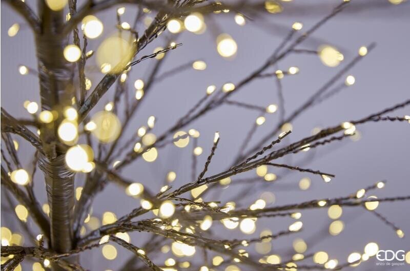 EDG Enzo De Gasperi Albero di Natale Faggio Blach Rich 1440 MicroLED H150 Ø105 cm IP44 – Albero Luminoso da Estern
