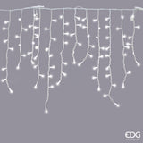 edg enzo de gasperi edg enzo de gasperi cascata led prolungabile ghiaccioli 228 maxiled h 90 cm l 300 cm ivory ean 8059824584281