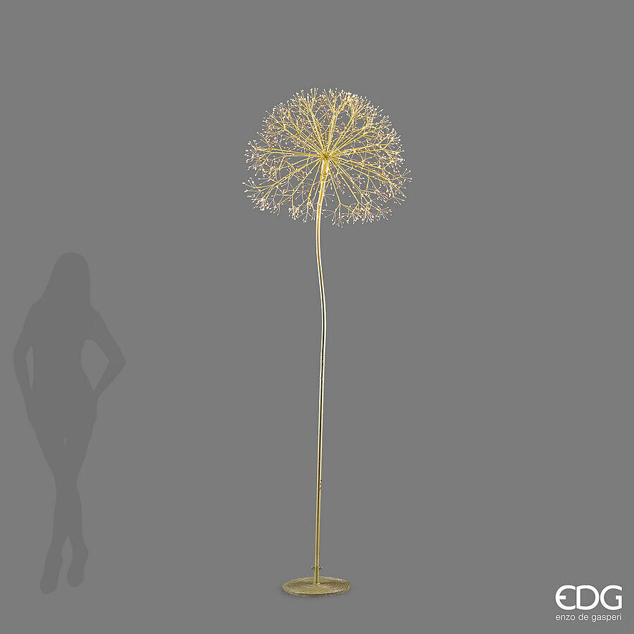 EDG Enzo De Gasperi Decoro Natalizio Tarassaco Rich Gold 1200 LED H240 Ø60 cm IP44 – Decorazione Luminosa