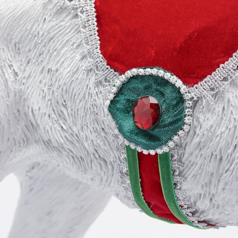 EDG Enzo De Gasperi Basis für Weihnachtsbaum Hirsch für Fichte H 102 cm B 81 cm T 38 cm Weiß