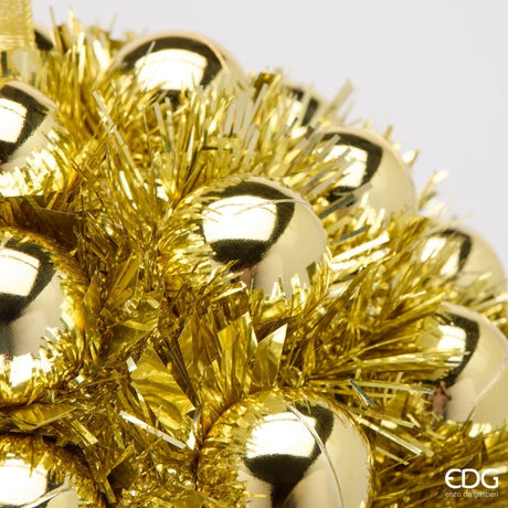 EDG Enzo De Gasperi Schmuck Kugel mit Kugeln Gold Ø25 cm – Weihnachtsdeko
