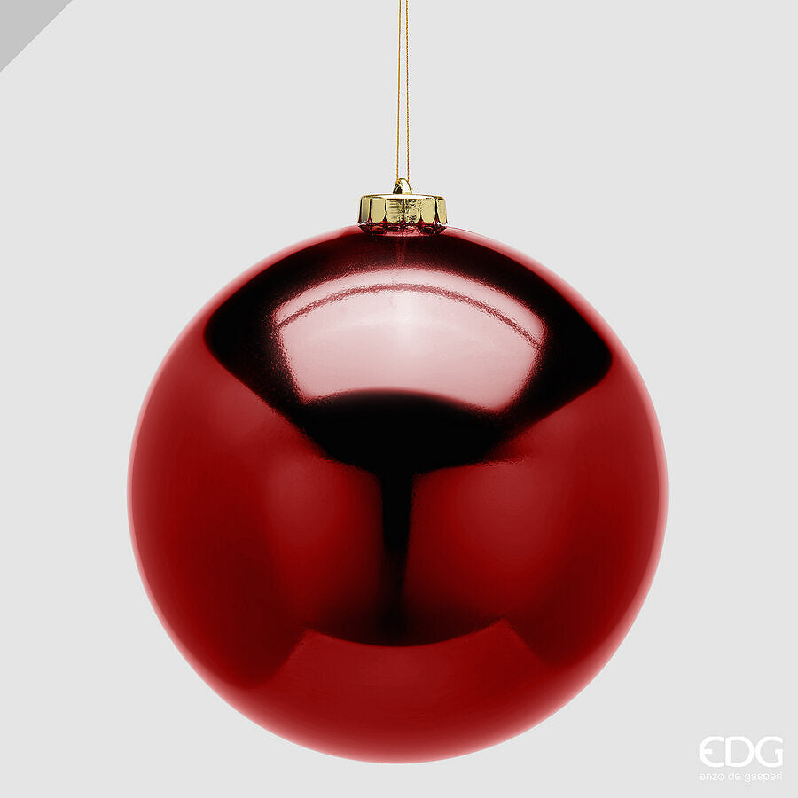 EDG Enzo De Gasperi Weihnachtskugel Glanz Burgund Ø15 cm – Weihnachtsschmuck