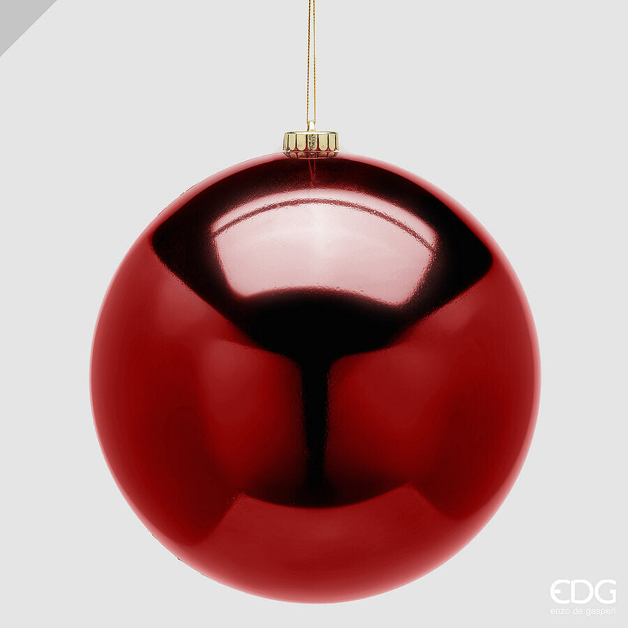 EDG Enzo De Gasperi Weihnachtskugel Glänzend Bordeauxrot Ø20 cm – Weihnachtsdekoration
