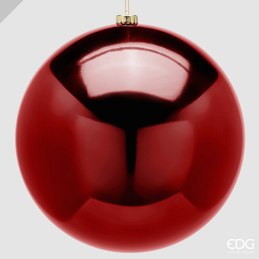 EDG Enzo De Gasperi Weihnachtskugel Glänzend Bordeaux Ø25 cm – Weihnachtsdeko