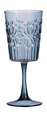 regalo italiano regalo italiano calice vino plastica wieky ass d 9 cm h 20 cm grigio blu o porpora 1 pz ean 8021785673588