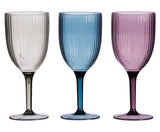 regalo italiano regalo italiano calice vino plastica pangar ass d 8 cm h 20 cm grigio blu o porpora 1 pz ean 8021785673670