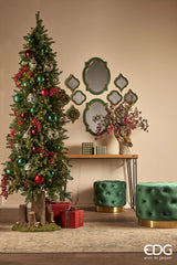 EDG Enzo De Gasperi Albero di Natale Pino Slim Verde H 210 Cm D 81 Cm 480 MiniLed