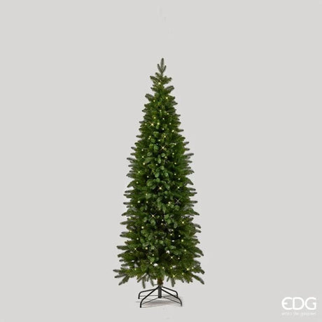 EDG Enzo De Gasperi Albero di Natale Pino Slim Verde H 210 Cm D 81 Cm 480 MiniLed